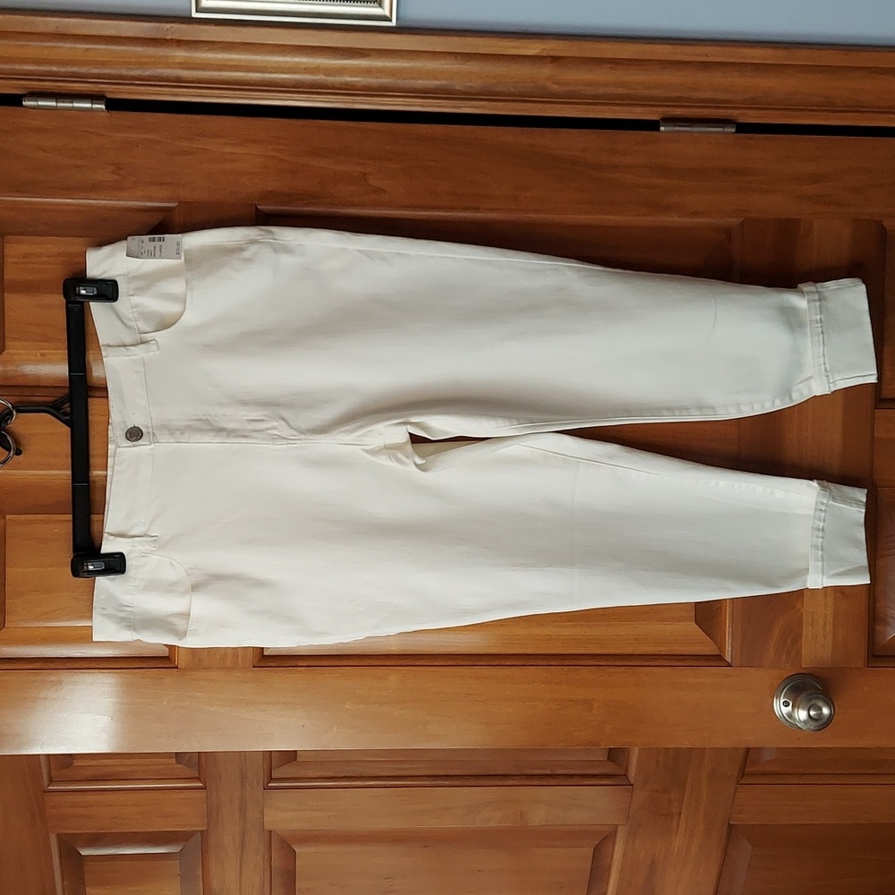 🆕 Maurices by M Jeans High-Rise White Denim Stretch Ankle Jegging Size XL, NEW▪